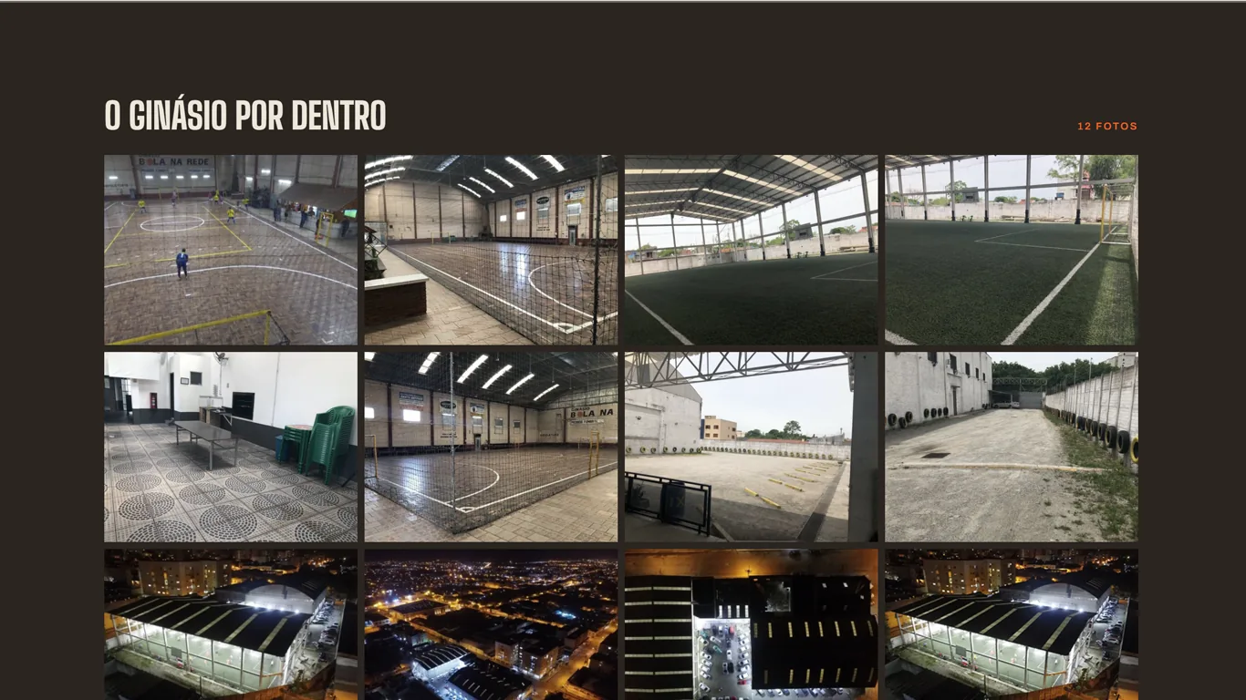 Galeria de fotos do ginásio Bola na Rede