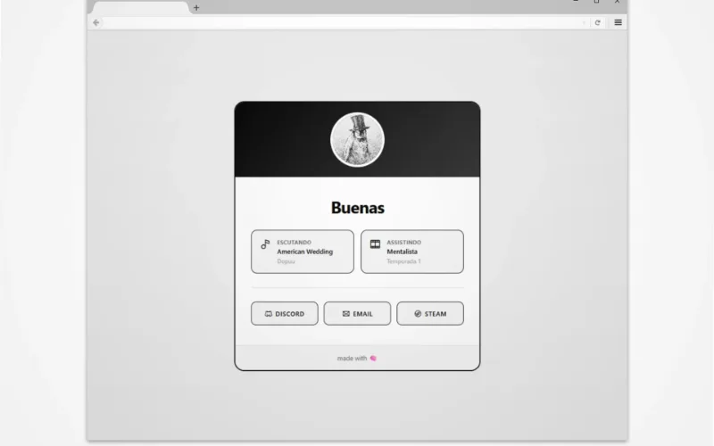 Miniatura do projeto Discord Profile Card