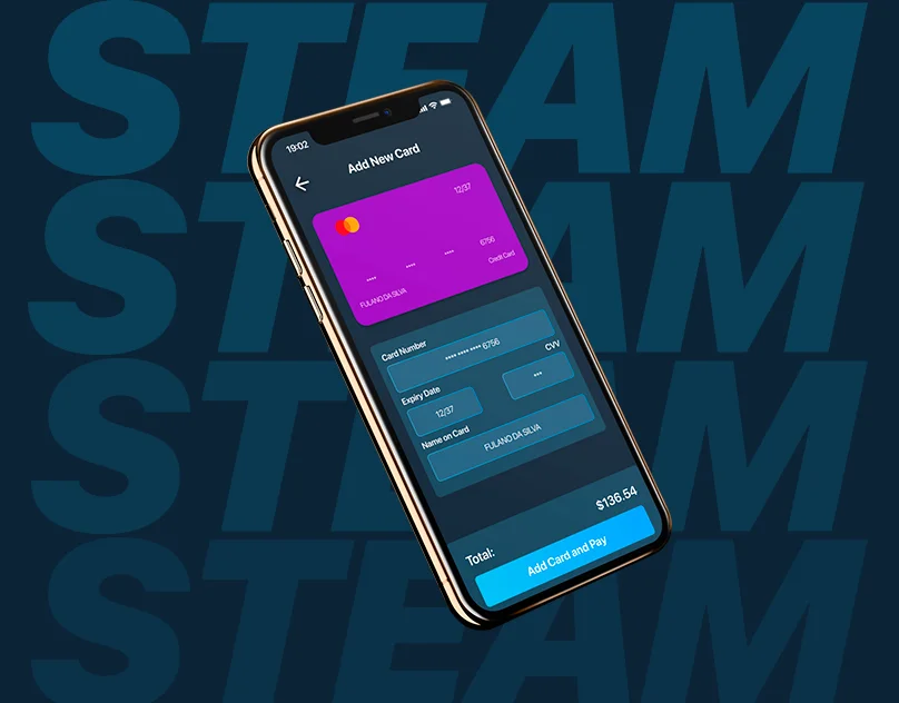 Miniatura do projeto Steam Checkout UI
